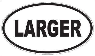 LARGER - Oval Magnet
