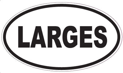 LARGES - Oval Sticker