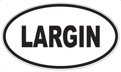 LARGIN - Oval Sticker