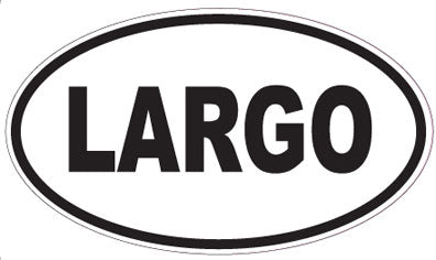 LARGO - Oval Sticker