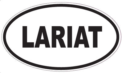 LARIAT - Oval Sticker