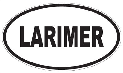 LARIMER - Oval Sticker
