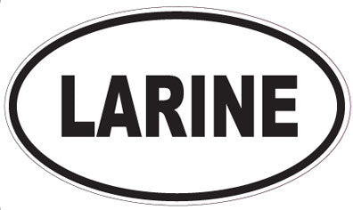 LARINE - Oval Sticker