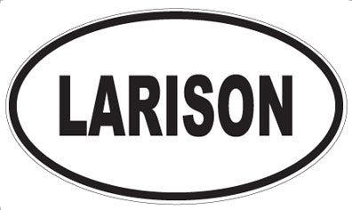 LARISON - Oval Sticker