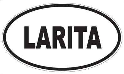 LARITA - Oval Sticker