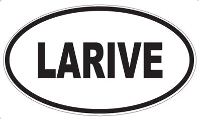 LARIVE - Oval Sticker