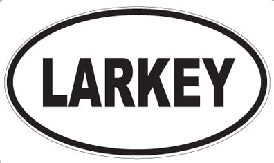 LARKEY - Oval Sticker