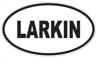 LARKIN - Oval Magnet