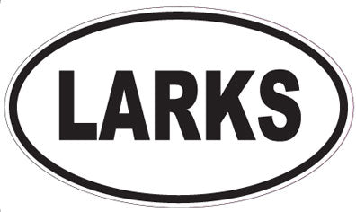 LARKS - Oval Sticker