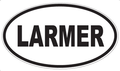 LARMER - Oval Sticker