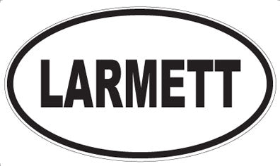 LARMETT - Oval Sticker