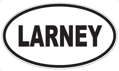 LARNEY - Oval Sticker