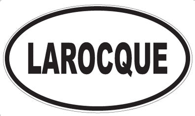 LAROCQUE - Oval Sticker