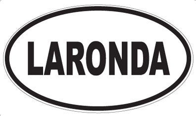 LARONDA - Oval Sticker