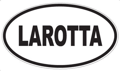 LAROTTA - Oval Sticker