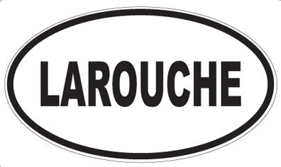 LAROUCHE - Oval Sticker