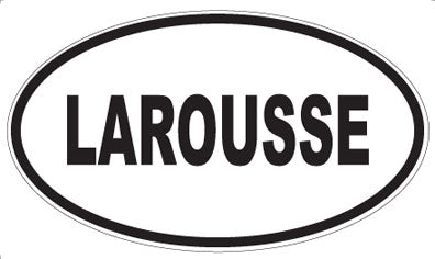 LAROUSSE - Oval Sticker
