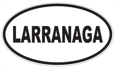 LARRANAGA - Oval Sticker