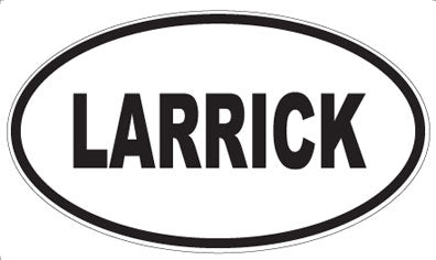 LARRICK - Oval Sticker