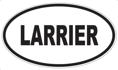 LARRIER - Oval Sticker