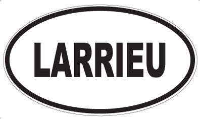 LARRIEU - Oval Sticker