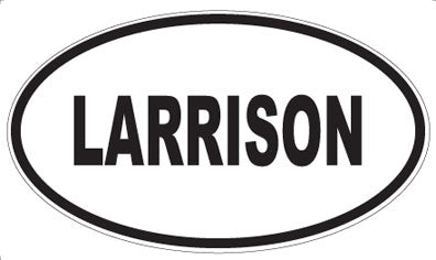 LARRISON - Oval Sticker
