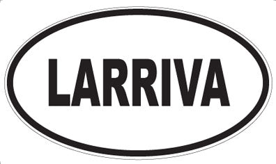 LARRIVA - Oval Sticker