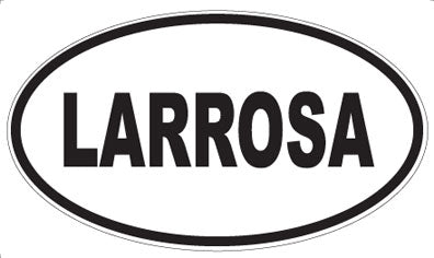 LARROSA - Oval Sticker
