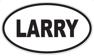 LARRY - Oval Magnet