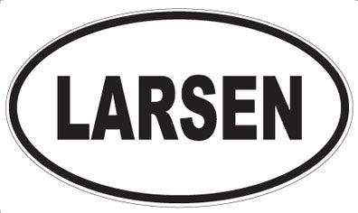 LARSEN - Oval Magnet