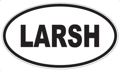 LARSH - Oval Sticker