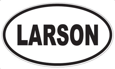 LARSON - Oval Magnet