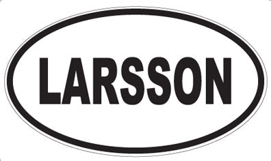 LARSSON - Oval Sticker
