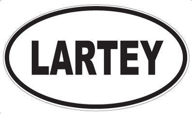 LARTEY - Oval Sticker