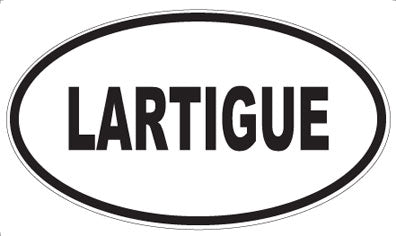 LARTIGUE - Oval Sticker
