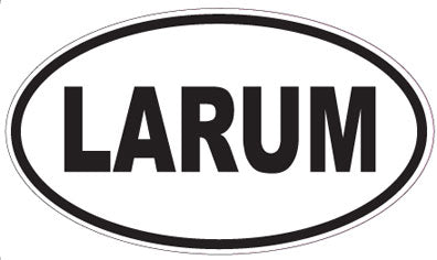 LARUM - Oval Sticker