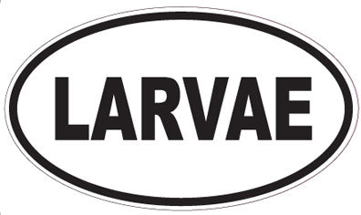 LARVAE - Oval Sticker