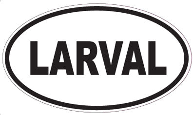 LARVAL - Oval Sticker