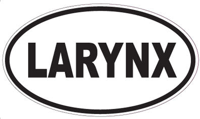 LARYNX - Oval Sticker