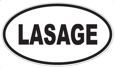 LASAGE - Oval Magnet