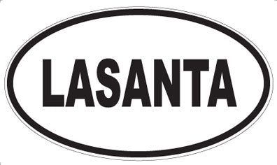 LASANTA - Oval Sticker