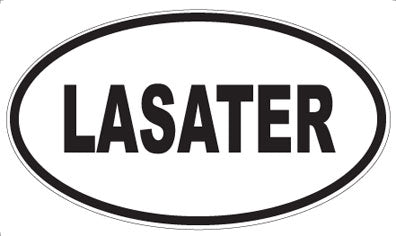 LASATER - Oval Magnet