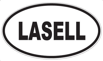 LASELL - Oval Sticker