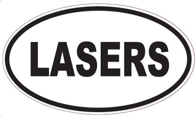 LASERS - Oval Sticker