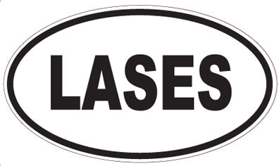LASES - Oval Sticker