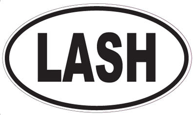 LASH - Oval Sticker