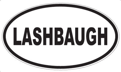 LASHBAUGH - Oval Sticker