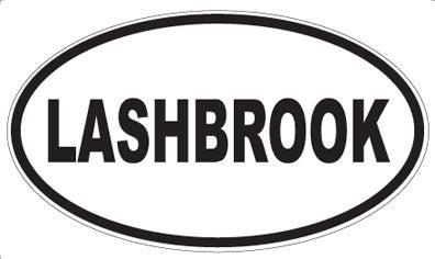 LASHBROOK - Oval Sticker