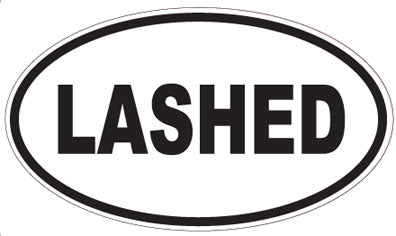 LASHED - Oval Sticker