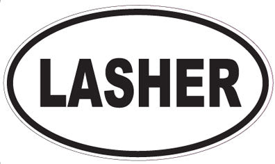 LASHER - Oval Sticker